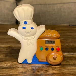 VTG 1997 The Pillsbury Company Pillsbury Doughboy Plastic Kitchen Timer Magnet